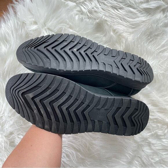 Hermes | Men’s Black Nubuck Suede Leather Derby Shoe Lace-Up Classic Daily Flats - Picture 6 of 10